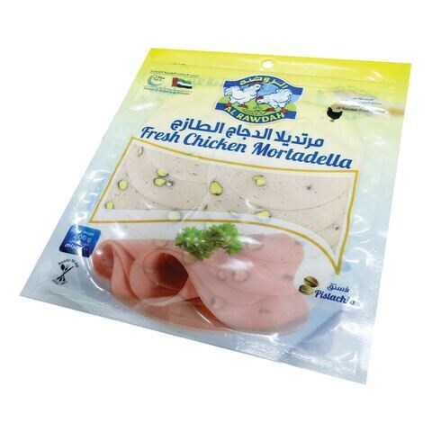 Al Rawdah Fresh Chicken Mortadella With Pistachio 200g