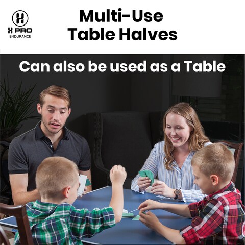 H Pro Mini Table Tennis Table, Folding Blue For Multi-Purpose
