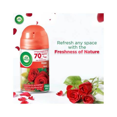 Air Wick Freshmatic Autospray Refill, Rose Fragrance, 250ml