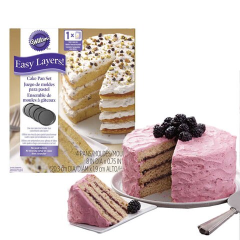 Wilton Easy Layers Cake Pan Set of 4