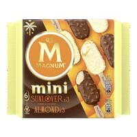 Magnum Mini Sunlover Ice Cream 59ml Pack of 3 With Mini Almond Ice Cream 59ml Pack of 3