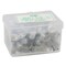 Tronic Plastic Clips 100 Pieces 6mm White