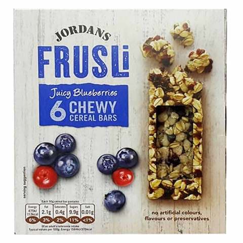 Jordans Frusli Juicy Blueberries Chewy Cereal Bar 30g