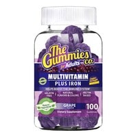 The Gummies Co Multivitamin Plus Iron Dietary Supplement Grape Flavoured 100 Gummies
