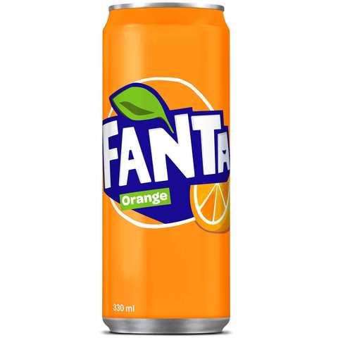 Fanta Drink Orange Flavor 330 Ml