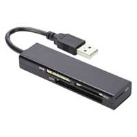 Ednet External Memory USB 2.0 Card Reader Black