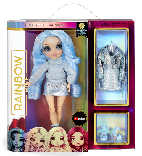 Buy Rainbow High Fashion Doll S3 Gabrielle Icely (Ice) with 2 Outfits ...