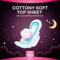 Always Cottony Soft Maxi Thick Night sanitary Pads with Wings 24 Pads