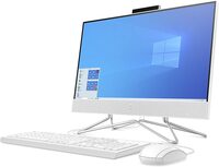 HP 22-Df0000Ne All In One Desktop, 22-Inch Display, 10 Gen Intel Core i3, 4GB RAM, 1TB HDD, Intel UHD Graphics, En-Ar Kb - White
