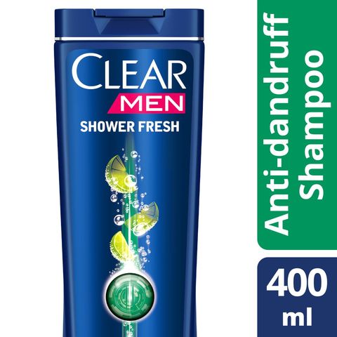 Clear Men&#39;s Anti-Dandruff Shampoo Shower Fresh 400ml