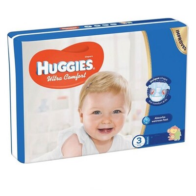 Huggies Ultra Comfort Large Diaper Size 3 56 Pieces