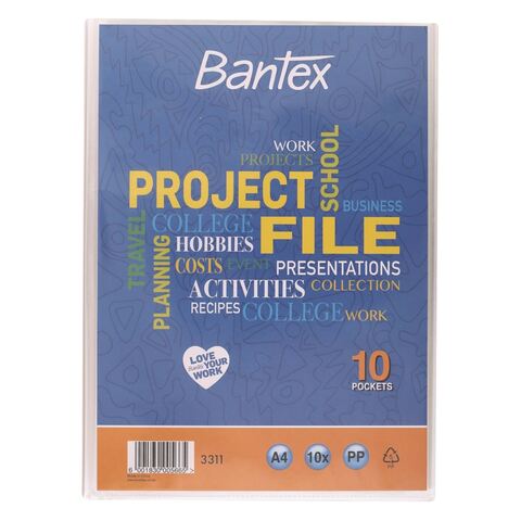 Bantex A4 Project File 10 Pockets