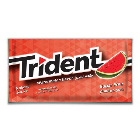 Buy Trident Watermelon Flavored Chewing Gum - 5 Count in Egypt