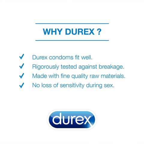 Durex Extra Safe Slightly Thicker Condom Clear 12 count