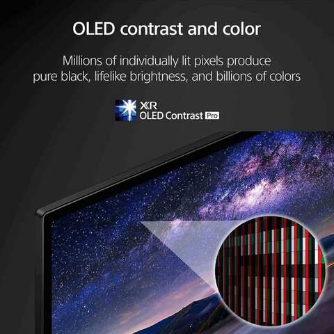 Sony A80L 55 Inch TV-XR-55A80L: BRAVIA XR OLED 4K UHD Smart Google TV - 2023 Model