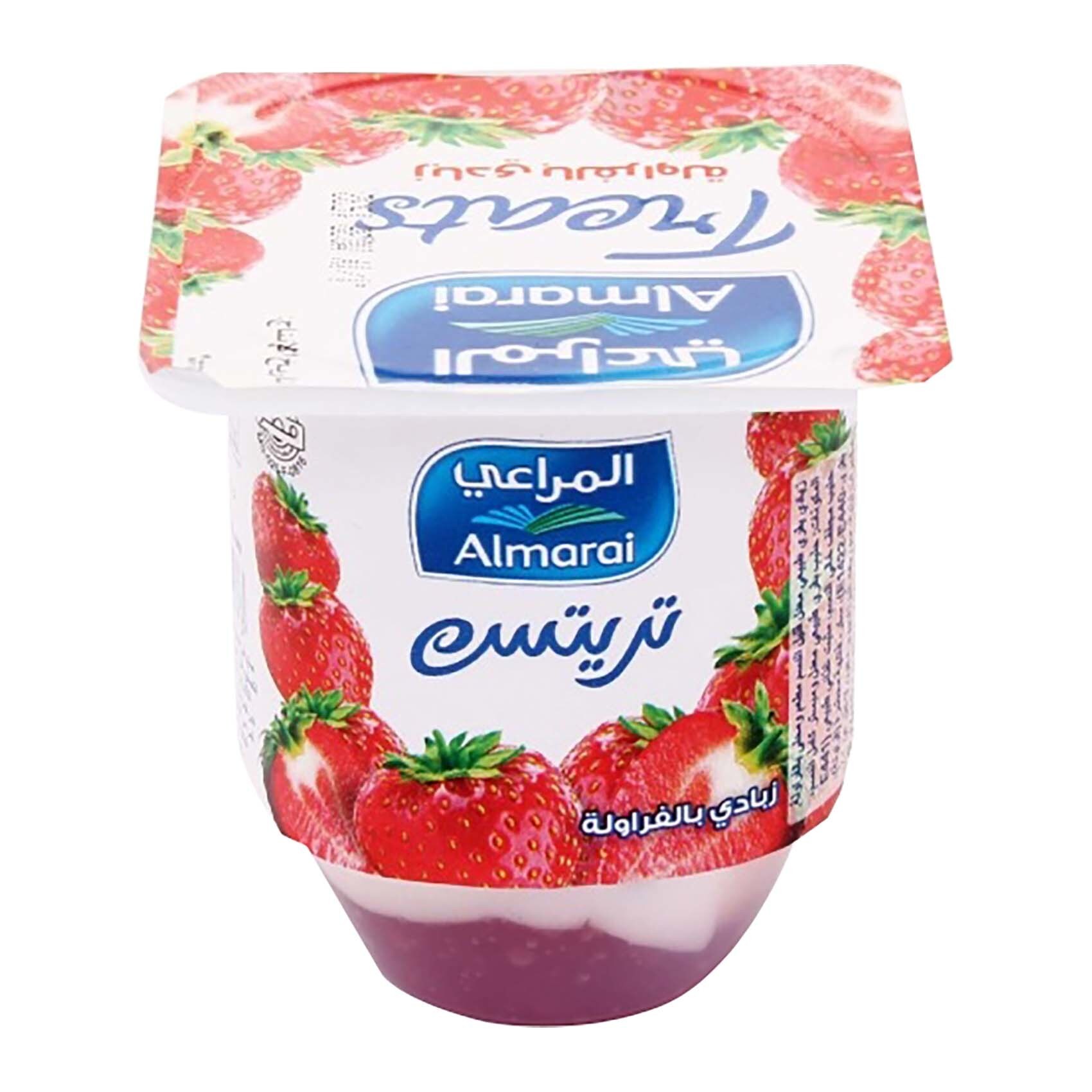 Buy Almarai Treats Strawberry Yogurt 100 gm Online Shop Fresh Food