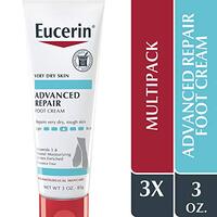 Eucerin Advanced Repair Foot Cream - Fragrance Free, Foot Lotion For Very Dry Skin - 3 Oz. Tube (Pack Of 3)