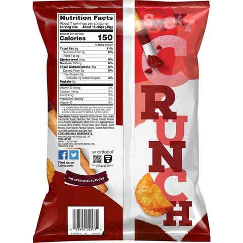 Lay&#39;s Kettle Cooked Mesquite Bbq Flavoured Potato Chips 184.2g