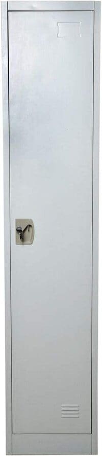 Galaxy Design Single Door Metal Locker Cabinet With Plastic Handle Grey Color Size (L x W x H) 45 x 45 x 183 Cm Model - GDF-1T No Installation included &amp; No Warranty