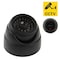 Tomvision - Black colour Flashing Light Infrared CCTV Surveillance Simulation Dummy Fake Imitation Dome Camera