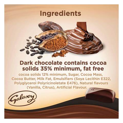 Galaxy Smooth Dark Chocolate Bars 40g Pack Of 5