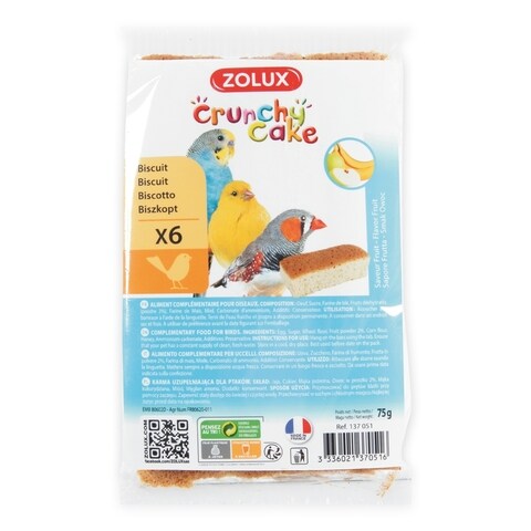 Buy Crunchy Cake Apple  Banana Biscuits - 6pc in UAE