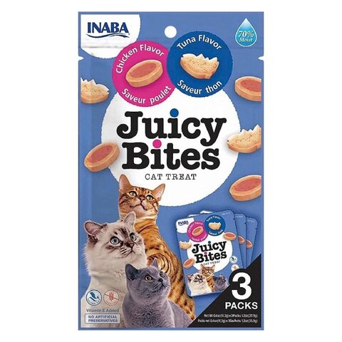 Buy Inaba Juicy Bites Tuna And Chicken Flavour Cat Treat 33g