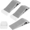 SKY-TOUCH 3 Pieces per Pack Heavy Duty Rubber Door Stoppers, Non-Scratching Door Holder, Anti-Skid Sturdy Rubber Door Wedges for Home Office and School, Compatible with All Types of Floor
