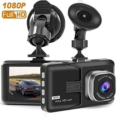 cuenta Escarpa Túnica Buy Ntech Dash Cam Full HD 1080P 3.0" LCD Screen 170&deg; Wide Angle Car Dash  Cams DVR Dashboard Camera Built In G-Sensor, Wdr, Loop Recording(Black)  Online - Shop Automotive on Carrefour UAE