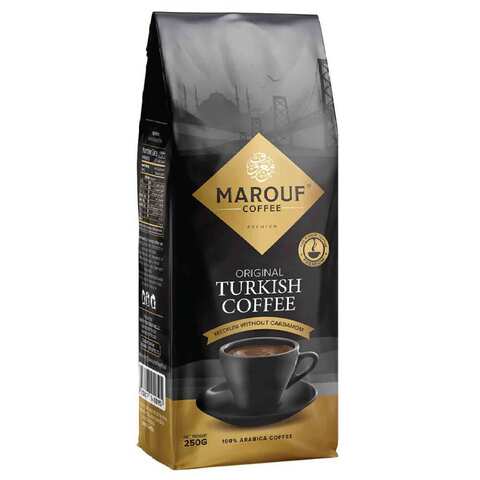 بن معروف قهوة تركية بدون هيل وسط 250 غرام