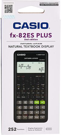 Casio FX82ES Plus Black Display Scientific Calculator With 252 Functions