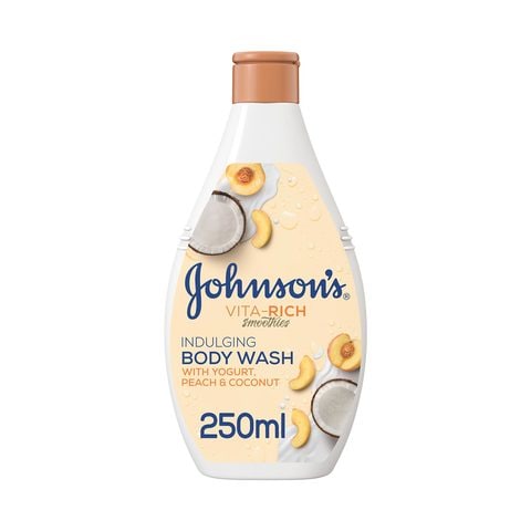 Johnson&#39;s Vita-Rich Smoothies Indulging With Yogurt Peach And Coconut Body Wash 250ml