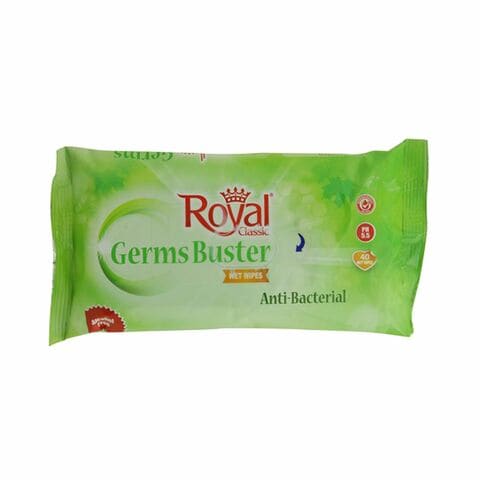 Royal Classic Germs Buster 40 Wet Wipes