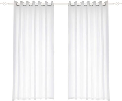 1 Piece Sheer Curtain Window Panel, Sheer Curtains For Living Room