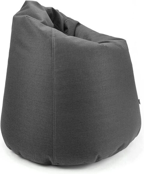 Luxe Decora Fabric Bean Bag Cover Only (XL, Black)