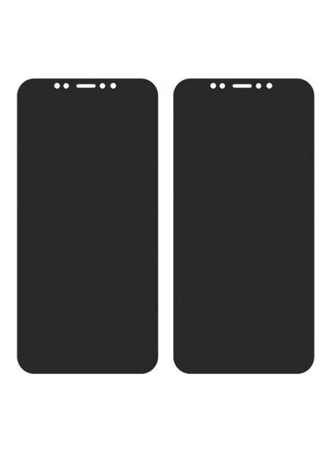 Generic 2-Piece Privacy Screen Protector For iPhone 12/12 Pro 6.1Inch Black