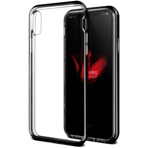 VRS Design Crystal Bumper designed for iPhone X cover / case - Black