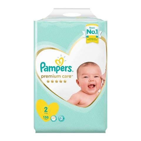 Gesprekelijk Kano hack Buy Pampers size 2 premium care 3 - 8 kg 136 diapers Online - Shop Baby  Products on Carrefour Saudi Arabia
