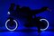 Megastar Ride On 12 V Light Up Power Sports Motorbike - Blue Electric Motorcycle For Kids
