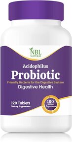 Buy NBL Natural Probiotics 100 million, Supports Digestive and Intestinal Health, Probiotic Acidophilus, 120 Tablets in UAE