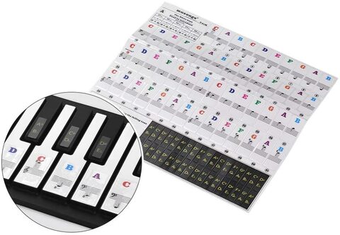 Buy Piano Stickers for Keys For 37/49/54/61/88 keys keyboard the