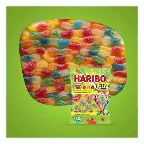 Haribo Fizz Worms Candy 160g