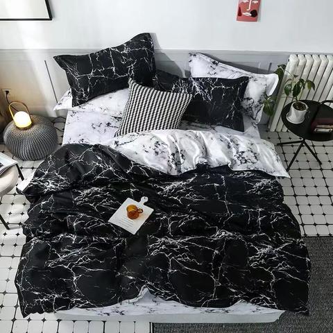 Marble bedding set deals full