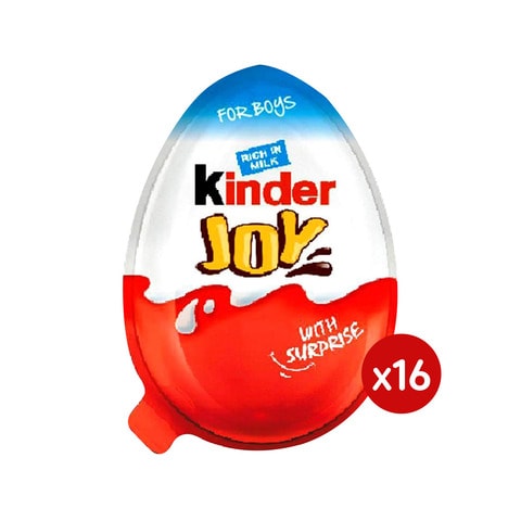 Kinder Joy Chocolate For Boys, 20 g - Pack of 16