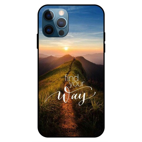 Theodor Apple iPhone 12 Pro 6.1 Inch Case Find Your Way Flexible Silicone Cover