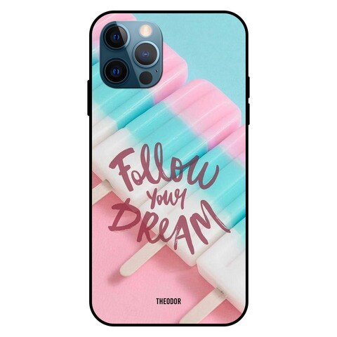 Theodor Apple iPhone 12 Pro Max 6.7 Inch Case Follow Your Dream Flexible Silicone Cover