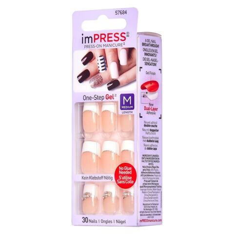 imPRESS Press-On Manicure False Nails DM040 Multicolour 30 count