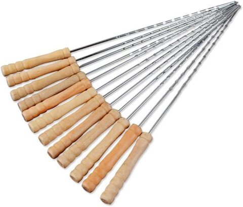 Bbq top wooden skewers