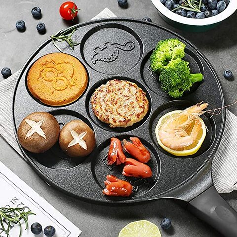 Non-stick Pancake Pan Smiley Pancake Griddle Flip Cooker with 7 Flapjack  Faces Breakfast Pan - Price history & Review, AliExpress Seller -  Worldwide Chinese Arts Store emm Store