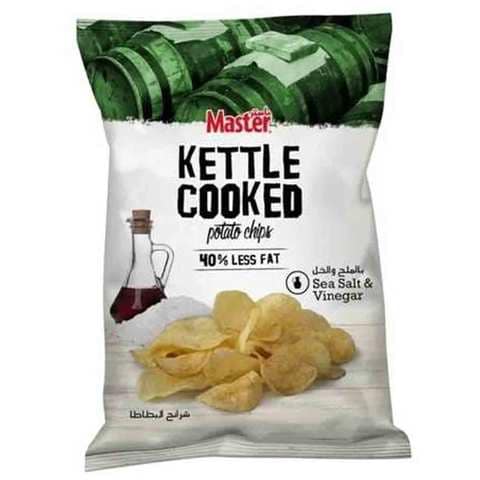 Master Chips Potato Kettle Cooked Sea Salt And Vinegar 45 Gram